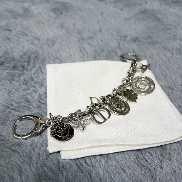 Dior Silver Charm Key Holder - Picture 1 of 5